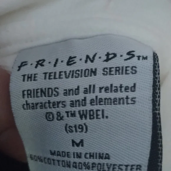 FRIENDS Store Cream Cropped Hoodie - Picture 2 of 5